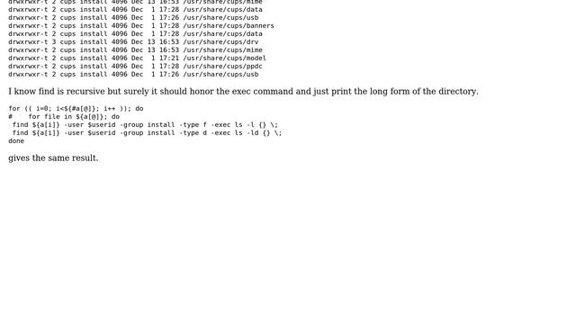 Unix & Linux: Using ls -ld with find still prints out the files in the directory смотреть онлайн