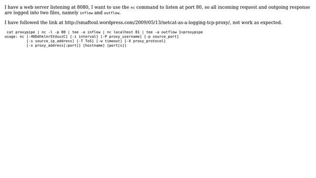 DevOps & SysAdmins: Log all incoming and outgoing requests using nc command смотреть онлайн
