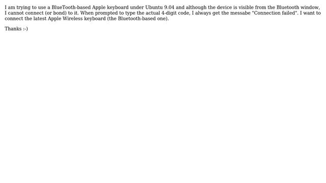 Unix & Linux: Which BlueTooth dongles are supported under Ubuntu 9.04? смотреть онлайн