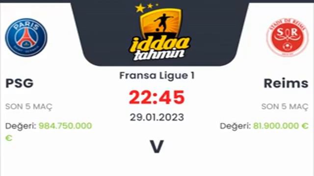 PSG Reims İddaa Tahminleri 29 Ocak 2023 #iddaa смотреть онлайн