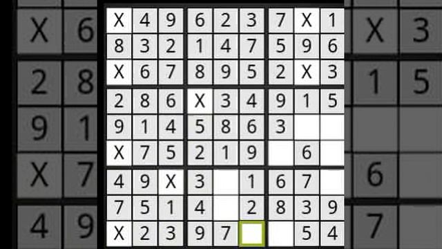 Sudoku Android: single player "Blind" mode смотреть онлайн