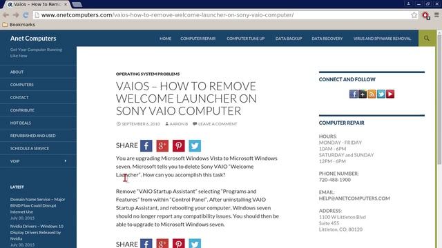 Vaios - How to Remove Welcome Launcher on Sony VAIO Computer смотреть онлайн