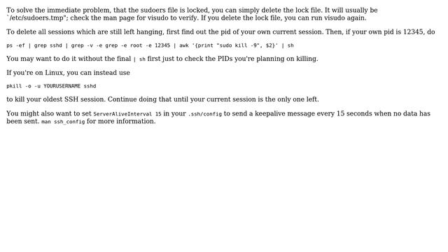 Unix & Linux: Terminate dropped SSH sessions (3 Solutions!!) смотреть онлайн