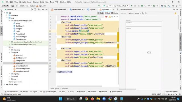 Membuat Aplikasi Android Dengan Kotlin - 3 Membuat Halaman / Activity dan Antar muka login смотреть онлайн