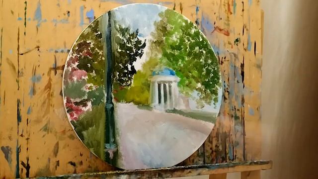 Apple tree blossom - oil painting process смотреть онлайн