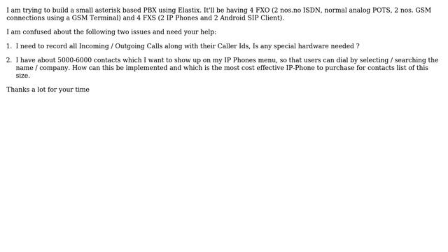 Asterisk / Elastix Address Book and Call Recording смотреть онлайн