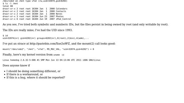 DevOps & SysAdmins: How to mount vfat drive on Linux with ownership other than root? смотреть онлайн