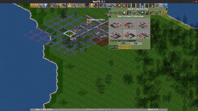 OpenTTD - Linux Mint - Live - 01/13/24 - Linux Gaming