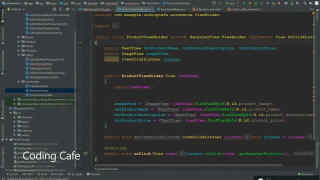 How to make an e-Commerce Android App Tutorial 48 - Amazon Clone Seller Module Home Activity смотреть онлайн