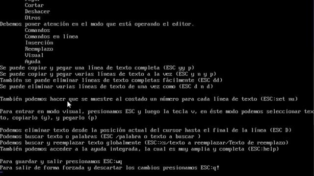 Uso del editor vi/vim смотреть онлайн