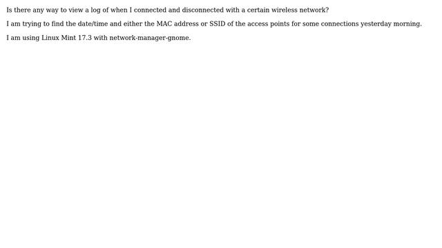 Unix & Linux: Log of wireless connections смотреть онлайн