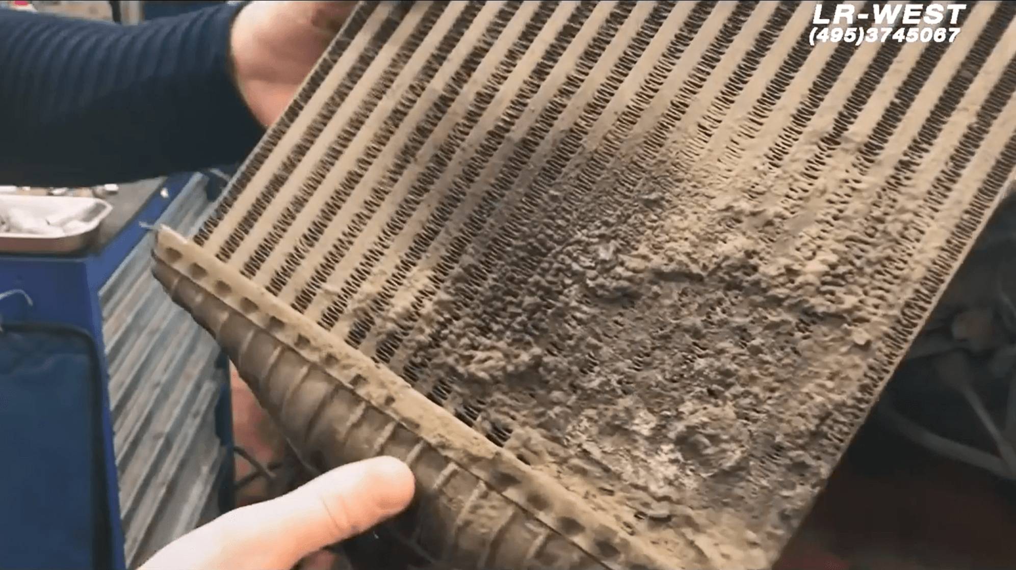 Загрязнение радиаторов Land Rover на пробеге 100.000 км. Полезная информация смотреть онлайн