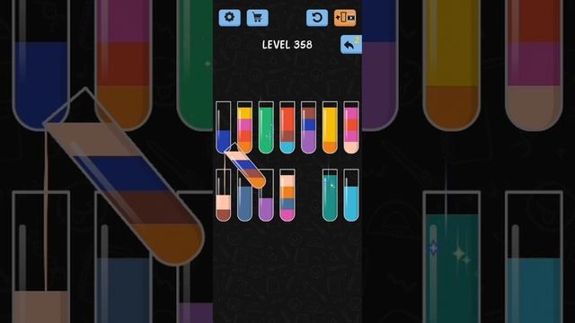 Water Color Sort Level 358 Walkthrough Solution iOS/Android смотреть онлайн