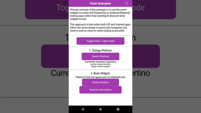 Flutter Boilerplate Flutter Platform Widgets test смотреть онлайн