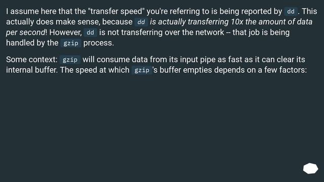 Why is piping 'dd' through gzip so much faster than a direct copy? смотреть онлайн