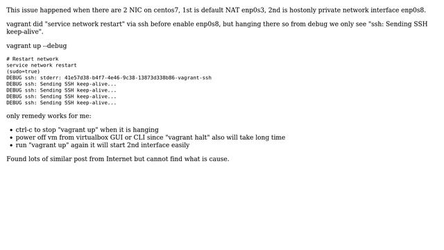 vagrant up hanging on "Sending SSH keep-alive..." смотреть онлайн