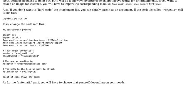 From Ubuntu machine I want to send a file to other user via email automatically with out any... смотреть онлайн