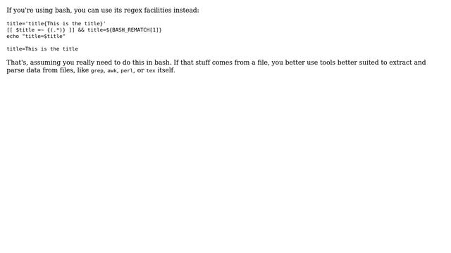 Unix & Linux: String manipulation with curly brackets in bash (3 Solutions!!) смотреть онлайн