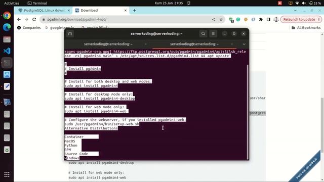 Install PostgresSQL dan PgAdmin4 di Ubuntu 22 04 LTS (Linux) смотреть онлайн