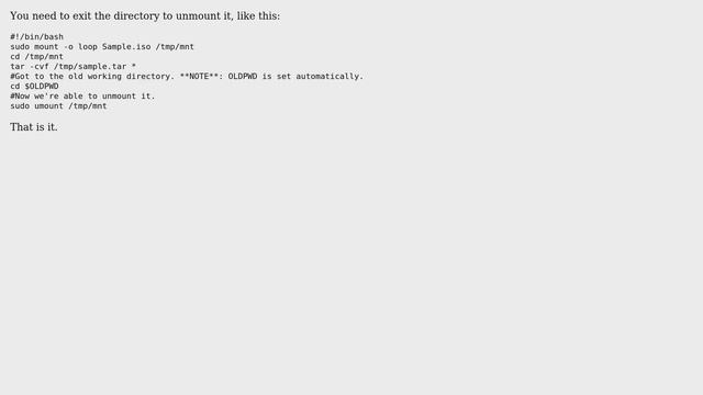 Unix & Linux: Mounting and unmounting in same shell script results in error (2 Solutions!!) смотреть онлайн