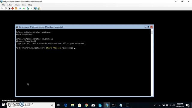 Open PowerShell as Administrator on ServerCore Server смотреть онлайн