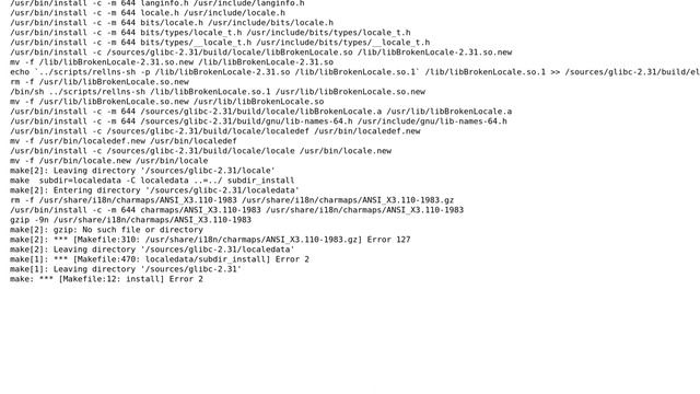 Unix & Linux: LFS - Version SVN-20200315 - GLibc fails to \*install\* смотреть онлайн