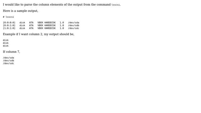 Unix & Linux: Parse all column elements from a linux bash command output смотреть онлайн
