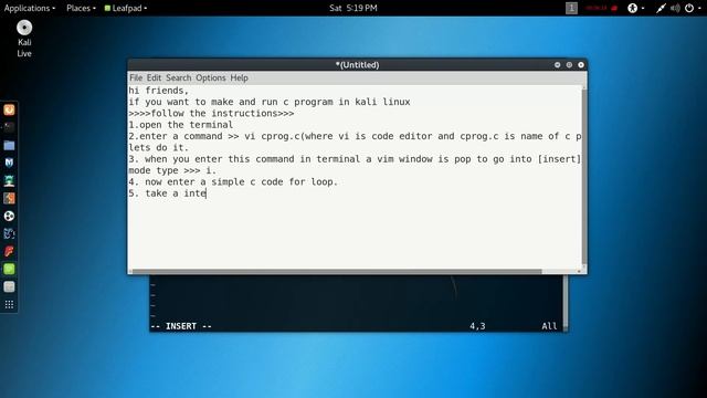 how to run and make c program in kali linux смотреть онлайн