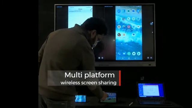 Wireless screen sharing on Intech- interactive flat panels смотреть онлайн