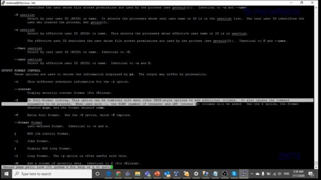 Linux Process Show and man смотреть онлайн
