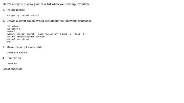 linux evolution task list reminder (3 Solutions!!) смотреть онлайн