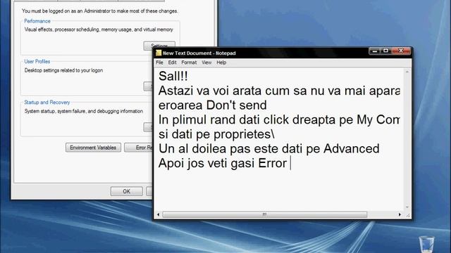 Tutorial error Don't Send смотреть онлайн