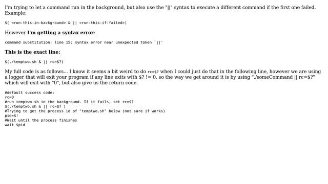 Unix & Linux: Bash: How to run a script in background with "&" and use " смотреть онлайн