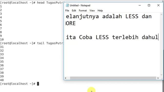 Perintah Dasar Cut, Head, Tail, Less, More Pada Linux CentOS смотреть онлайн