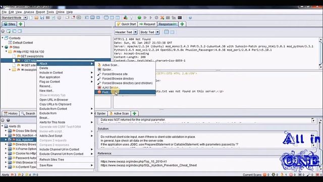 Real World Hacking Penetration Testing Part-18 (Web application scanning - ZAP) смотреть онлайн