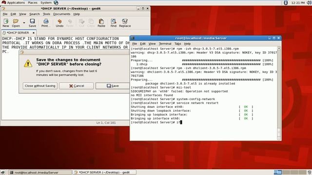 DHCP SERVER IN LINUX смотреть онлайн