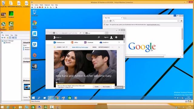 Windows 10 Technical Preview FIRST LOOK HYPER-V смотреть онлайн