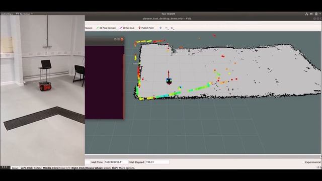 Autonomous Navigation with obstacle avoidance using Pioneer 3 -DX on ROS melodic #ros #robotics смотреть онлайн