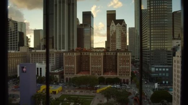 DOWNTOWN LOS ANGELES City View day - - Relaxing Video wCity Sounds