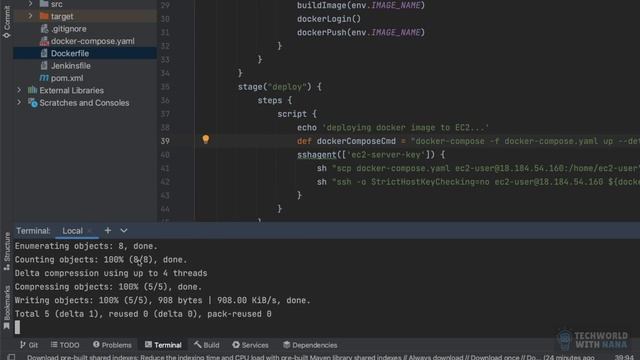 114. 9 - Deploy to EC2 server from Jenkins Pipeline - CI смотреть онлайн
