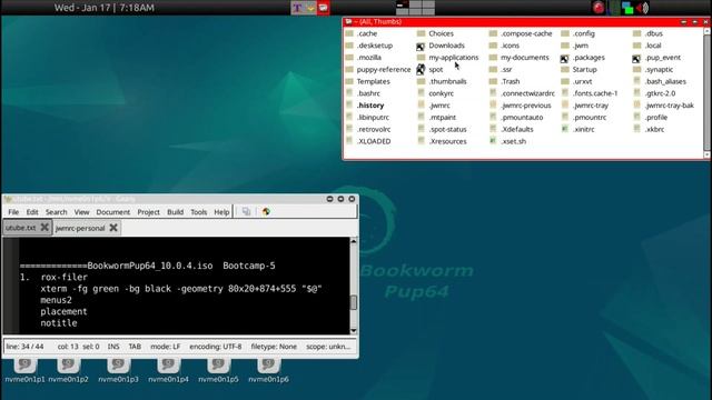 BookwormPup64 - bootcamp day 5: basics of how to setup a PuppyLinux смотреть онлайн