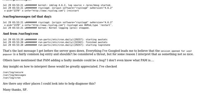 PAM unable to dlopen(/lib64/security/pam_fprintd.so) causing CentOS/Redhat server to crash смотреть онлайн