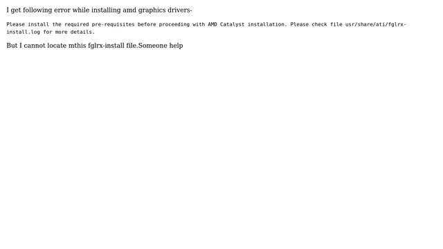 Ubuntu: Pre-requisites for AMD Graphics Drivers смотреть онлайн