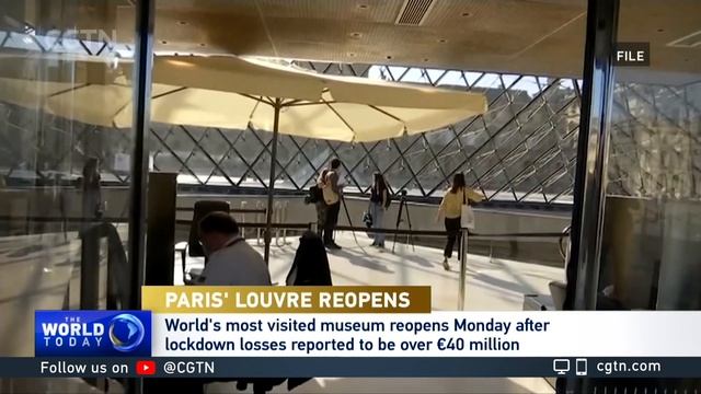 Paris: Louvre Museum reopens with strict restrictions смотреть онлайн