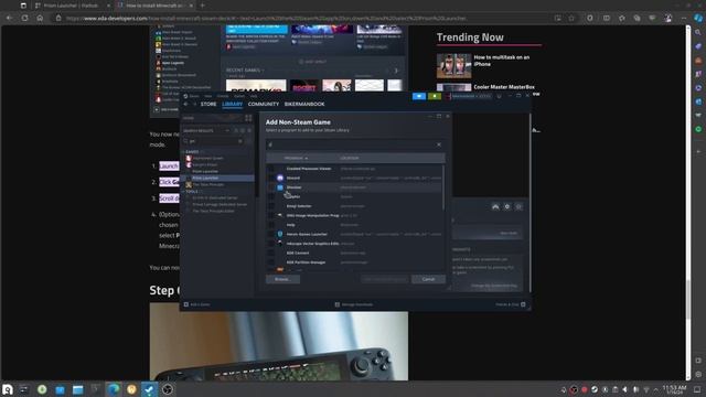 I'm going to show you how in install minecraft through prism launcher and run it on steam... смотреть онлайн
