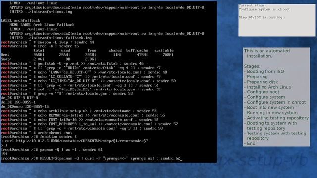 Arch Linux installation recording to kernel 6.7.9-arch1-1 (testing) смотреть онлайн