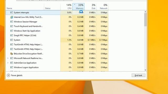 Windows 8.1: UseTask Manager to See What Applications are using the Most Memory смотреть онлайн