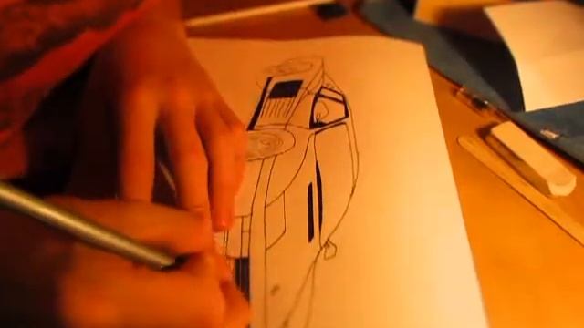 Ferrari Testarossa Speed drawing смотреть онлайн