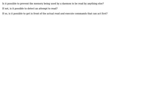 Unix & Linux: Prevent or detect reading of daemon in memory смотреть онлайн