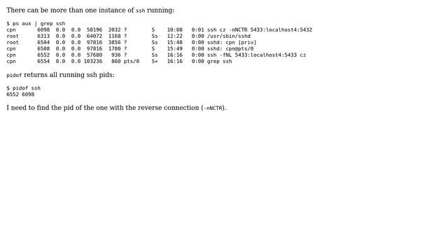 Find pid of a certain ssh instance (2 Solutions!!) смотреть онлайн